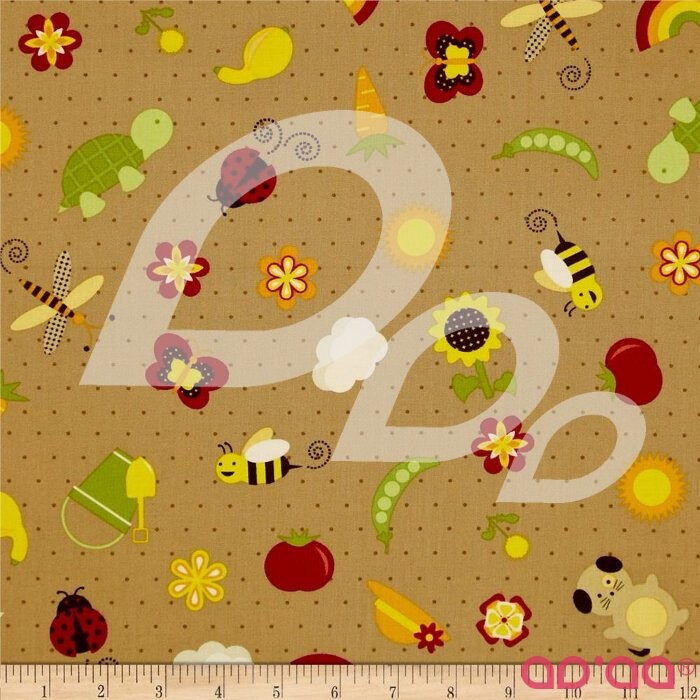 Springtime Garden Toss Tan/Multi